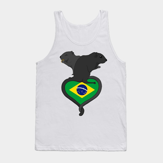 Gerbil Brazil (dark) Tank Top by RampArt